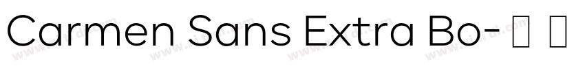 Carmen Sans Extra Bo字体转换